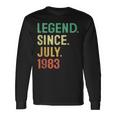 Legend Since July 1983 40Th Birthday 40 Years Old 40Th Birthday Long Sleeve T-Shirt T-Shirt Gifts ideas