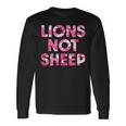 Lions Not Sheep Pink Camo Camouflage Long Sleeve T-Shirt Gifts ideas