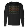Love Heart Apolonia GrungeVintage Style Black Apolonia Long Sleeve T-Shirt Gifts ideas