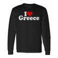 I Love Heart Greece Long Sleeve Gifts ideas