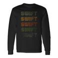Love Heart Swift Grunge Vintage Style Black Swift Long Sleeve T-Shirt Gifts ideas