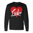 I Love Luke First Name I Heart Named Long Sleeve T-Shirt Gifts ideas
