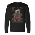 The Lovers Vintage Tarot Card Astrology Skull Horror Occult Astrology Long Sleeve T-Shirt Gifts ideas