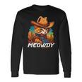 Mashup Meowdy Cat Cowboy Hat Country Lover Long Sleeve T-Shirt Gifts ideas