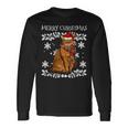 Merry Christmas Ornament Somali Cat Xmas Santa Long Sleeve T-Shirt Gifts ideas