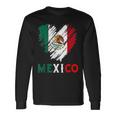 Mexico City Mexican Flag Heart Viva Mexico Independence Day Long Sleeve T-Shirt Gifts ideas