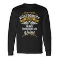 Montgomery Blood Runs Through My Veins Long Sleeve T-Shirt Gifts ideas