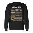 Mullinax Name Mullinax Born To Rule Straight Up Savage At Times Long Sleeve T-Shirt Gifts ideas