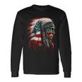 Native American Indian Chief American Usa Flag Long Sleeve T-Shirt T-Shirt Gifts ideas