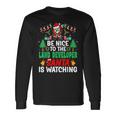Be Nice To The Land Developer Santa Christmas Long Sleeve T-Shirt Gifts ideas