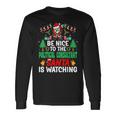 Be Nice To The Political Consultant Santa Christmas Long Sleeve T-Shirt Gifts ideas