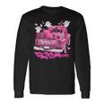 October We Wear Pink Ghosts Pumpkins Breast Cancer Halloween Long Sleeve T-Shirt Gifts ideas