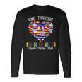 One Thankful School Counselor Hispanic Heritage Month Flags Long Sleeve T-Shirt Gifts ideas
