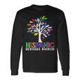 Hispanic Heritage Month Latino Tree Flags All Countries Long Sleeve T-Shirt Gifts ideas