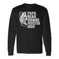 Papa Bear Husband Protector Hero Dad Fathers Day Long Sleeve T-Shirt T-Shirt Gifts ideas