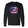 Patriotic 4Th Of July Graphic Art American Flag Fireworks Long Sleeve T-Shirt Gifts ideas