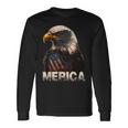 Patriotic Bald Eagle 4Th Of July Usa American Flag Long Sleeve T-Shirt T-Shirt Gifts ideas