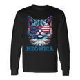 Patriotic Cat Sunglasses American Flag 4Th Of July Meowica Long Sleeve T-Shirt T-Shirt Gifts ideas