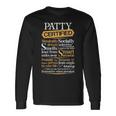 Patty Name Certified Patty Long Sleeve T-Shirt Gifts ideas