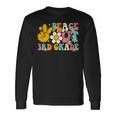 Peace Out 3Rd Grade Graduation Last Day Of School Groovy Long Sleeve T-Shirt T-Shirt Gifts ideas