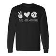Peace Love Wiffleball Player Wiffleball Champion Long Sleeve T-Shirt Gifts ideas