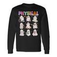 Physical Therapy Halloween Boo Ghost Spooky Season Long Sleeve T-Shirt Gifts ideas