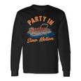 Pontoon Boating Party In Slow Motion Boating Long Sleeve T-Shirt Gifts ideas