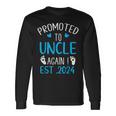 Promoted To Uncle 2024 Again Uncle New Baby Est 2024 For Uncle Long Sleeve T-Shirt T-Shirt Gifts ideas