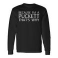 Puckett Surname Tree Birthday Reunion Idea Long Sleeve T-Shirt T-Shirt Gifts ideas