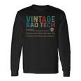 Rad Tech Noun Vintage Retro Style 60S 70S 80S Long Sleeve T-Shirt Gifts ideas