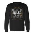I Read The Rules So You Dont Have To Board Games Cards Games Long Sleeve T-Shirt T-Shirt Gifts ideas