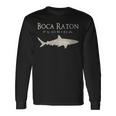 Retro Boca Raton Fl Shark Long Sleeve T-Shirt Gifts ideas