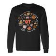 Retro Occupational Therapy Ot Therapist Fall Thanksgiving Long Sleeve T-Shirt Gifts ideas