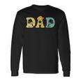 Retro Pickleball Dad Paddles Ball Fathers Day Pickleball Long Sleeve T-Shirt Gifts ideas