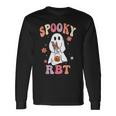 Retro Spooky Rbt Behavior Technician Halloween Rbt Therapist Long Sleeve T-Shirt Gifts ideas