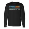 Retro Sunset Stripes Amite City Louisiana Long Sleeve T-Shirt Gifts ideas