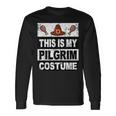 Retro Thanksgiving Pilgrim Costume Turkey Day Boys Long Sleeve T-Shirt Gifts ideas