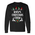 Rhys Name Christmas Crew Rhys Long Sleeve T-Shirt Gifts ideas