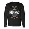 Ridings Name Ridings Quality Long Sleeve T-Shirt Gifts ideas