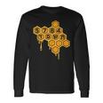 Rosh Hashanah 5784 Hebrew Year Honey Comb Long Sleeve T-Shirt Gifts ideas