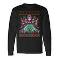 Santa Reindeer Play American Football Christmas Football Fan Long Sleeve T-Shirt Gifts ideas