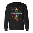 The School Counselor Elf Christmas Elf Matching Family Group Long Sleeve T-Shirt Gifts ideas