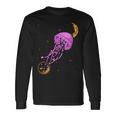 Sea Creature Ocean Animals Moon Space Jellyfish Long Sleeve T-Shirt Gifts ideas