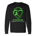 In September We Wear Green Ribbon Lymphoma Cancer Awareness Long Sleeve Gifts ideas