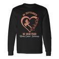 In September We Wear Peach Ribbon Uterine Cancer Awareness Long Sleeve Gifts ideas