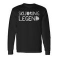 Skijoring Legend Ski Skiing Winter Sport Quote Skis Long Sleeve T-Shirt Gifts ideas