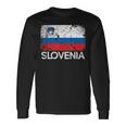 Slovenian Flag Vintage Made In Slovenia Long Sleeve T-Shirt Gifts ideas