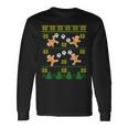 Soccer Ugly Christmas Sweater Holiday Long Sleeve T-Shirt Gifts ideas