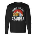 Soon To Be Grandpa 2024 Retro Pregnancy Announcement Dad Long Sleeve Gifts ideas