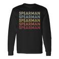 Spearman Texas Spearman Tx Retro Vintage Text Long Sleeve T-Shirt Gifts ideas